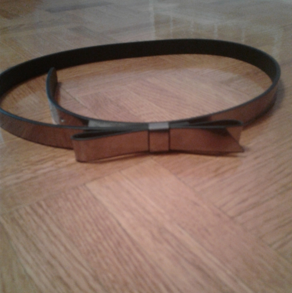 RW&CO GREY WAIST BELT WITH BOW
